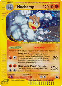 Machamp H15/H32 Rare Holo card from Skyridge