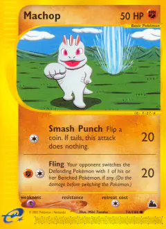Machop 74/144 Common card from Skyridge