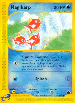Magikarp 75/144 Common card from Skyridge