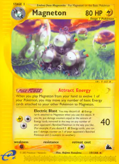 Magneton 19/144 Rare card from Skyridge