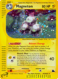 Magneton H18/H32 Rare Holo card from Skyridge