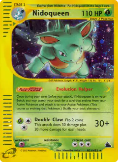 Nidoqueen H21/H32 Rare Holo card from Skyridge