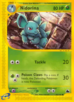 Nidorina 83/144 Common card from Skyridge