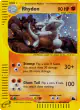 Rhydon H27/H32 Rare Holo card from Skyridge