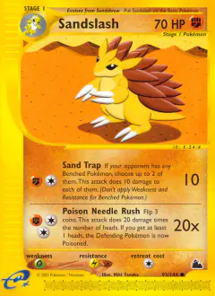 Sandslash 93/144 Common card from Skyridge