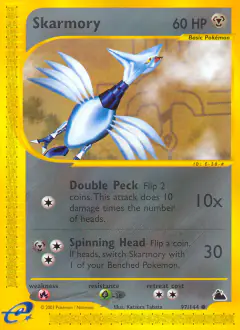 Skarmory 97/144 Common card from Skyridge