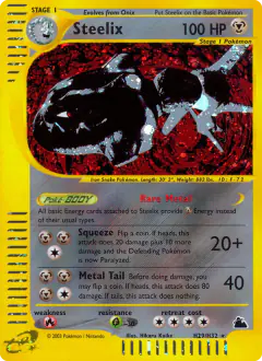 Steelix H29/H32 Rare Holo card from Skyridge