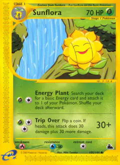 Sunflora 105/144 Common card from Skyridge