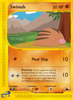 Swinub 108/144 Common card from Skyridge