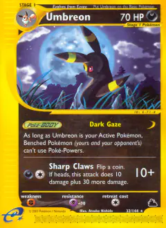 Umbreon 32/144 Rare card from Skyridge