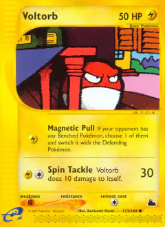 Voltorb 113/144 Common card from Skyridge