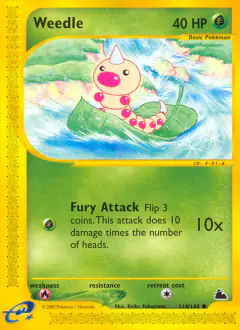 Weedle 114/144 Common card from Skyridge