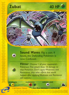 Zubat 117/144 Common card from Skyridge
