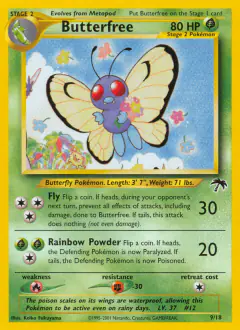 Butterfree 9/18 card from Southern Islands