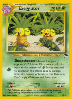 Exeggutor 13/18 card from Southern Islands