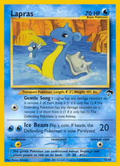 Lapras 12/18 card from Southern Islands