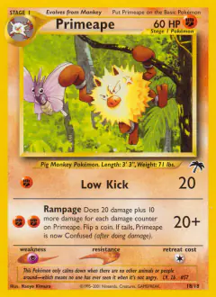 Primeape 18/18 card from Southern Islands