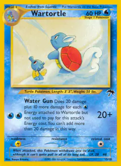 Wartortle 15/18 card from Southern Islands