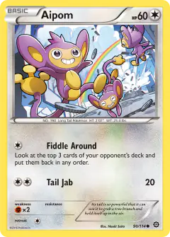Aipom 90/114 Common card from Steam Siege