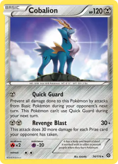 Cobalion 74/114 Rare card from Steam Siege