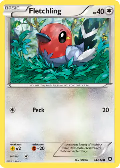 Fletchling 94/114 Common card from Steam Siege
