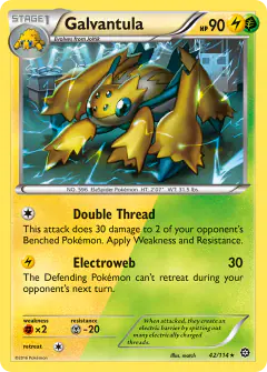 Galvantula 42/114 Rare card from Steam Siege