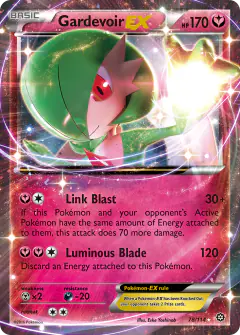 Gardevoir-EX 78/114 Rare Holo EX card from Steam Siege