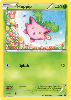 Hoppip 3/114 Common card from Steam Siege