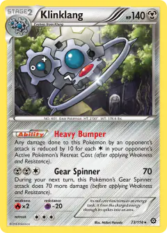 Klinklang 73/114 Rare Holo card from Steam Siege