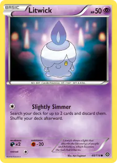 Litwick 48/114 Common card from Steam Siege
