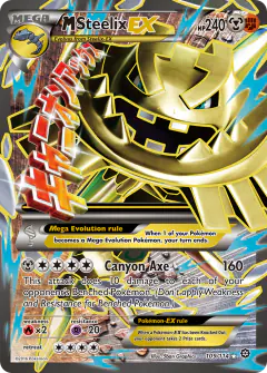 M Steelix-EX 109/114 Rare Ultra card from Steam Siege