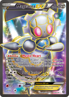 Magearna-EX 110/114 Rare Ultra card from Steam Siege