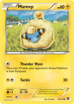Mareep 38/114 Common card from Steam Siege