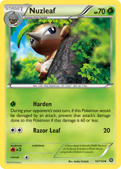 Nuzleaf 10/114 Uncommon card from Steam Siege