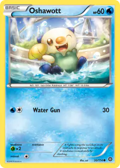 Oshawott 30/114 Common card from Steam Siege