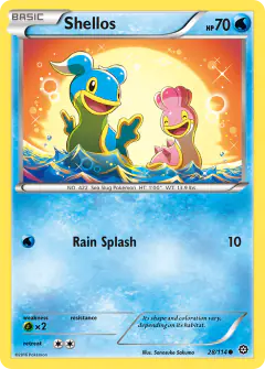 Shellos 28/114 Common card from Steam Siege