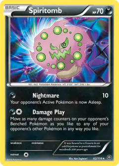 Spiritomb 62/114 Rare card from Steam Siege