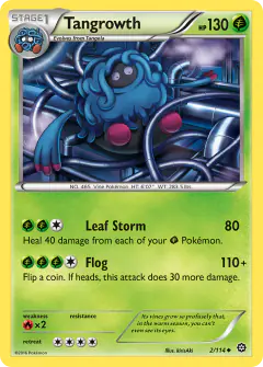 Tangrowth 2/114 Uncommon card from Steam Siege