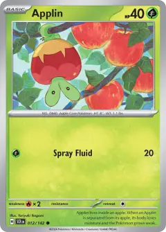 Applin 012/142 Common card from Stellar Crown