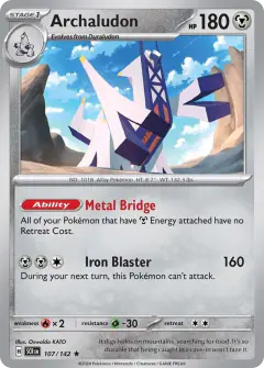 Archaludon 107/142 Rare card from Stellar Crown