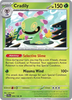Cradily 006/142 Rare card from Stellar Crown