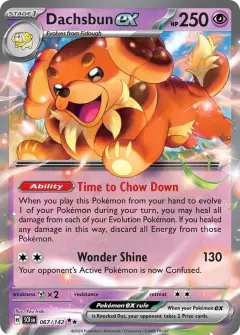 Dachsbun ex 067/142 Double Rare card from Stellar Crown