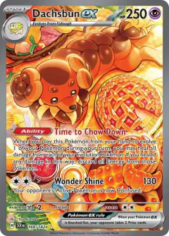 Dachsbun ex 169/142 Special Illustration Rare card from Stellar Crown