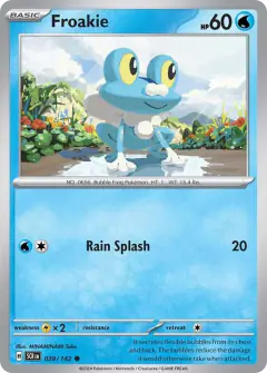 Froakie 039/142 Common card from Stellar Crown