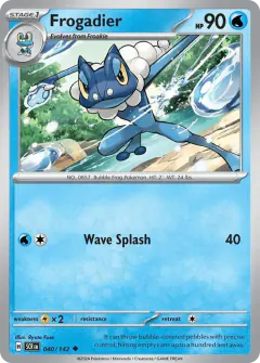 Frogadier 040/142 Uncommon card from Stellar Crown