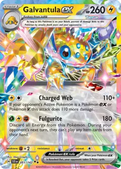 Galvantula ex 051/142 Double Rare card from Stellar Crown