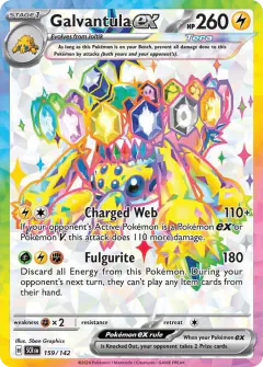 Galvantula ex 159/142 Ultra Rare card from Stellar Crown