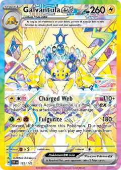 Galvantula ex 168/142 Special Illustration Rare card from Stellar Crown