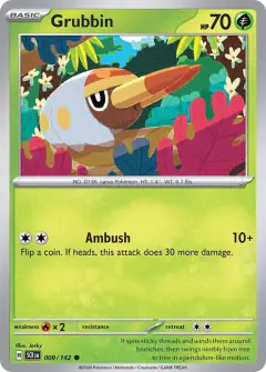 Grubbin 009/142 Common card from Stellar Crown