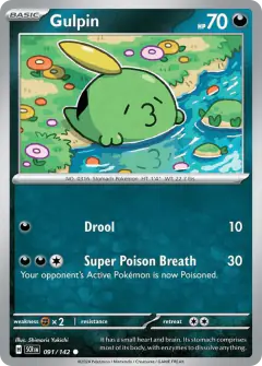 Gulpin 091/142 Common card from Stellar Crown